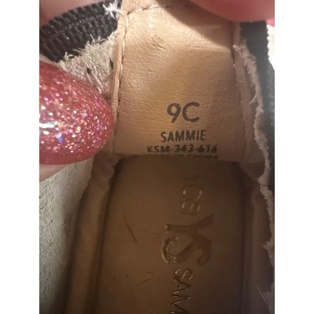 YOSI SAMRA Sammie Ballet Flats Girl's Size 9 B=Genuine calf hair